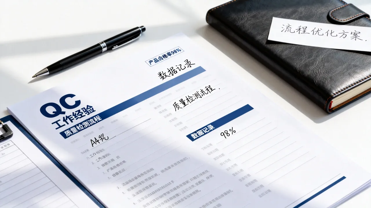 做QC简历怎么写,QC简历怎么写才能突出工作经验吸引HR-图3 做QC简历怎么写,QC简历怎么写才能突出工作经验吸引HR-图3