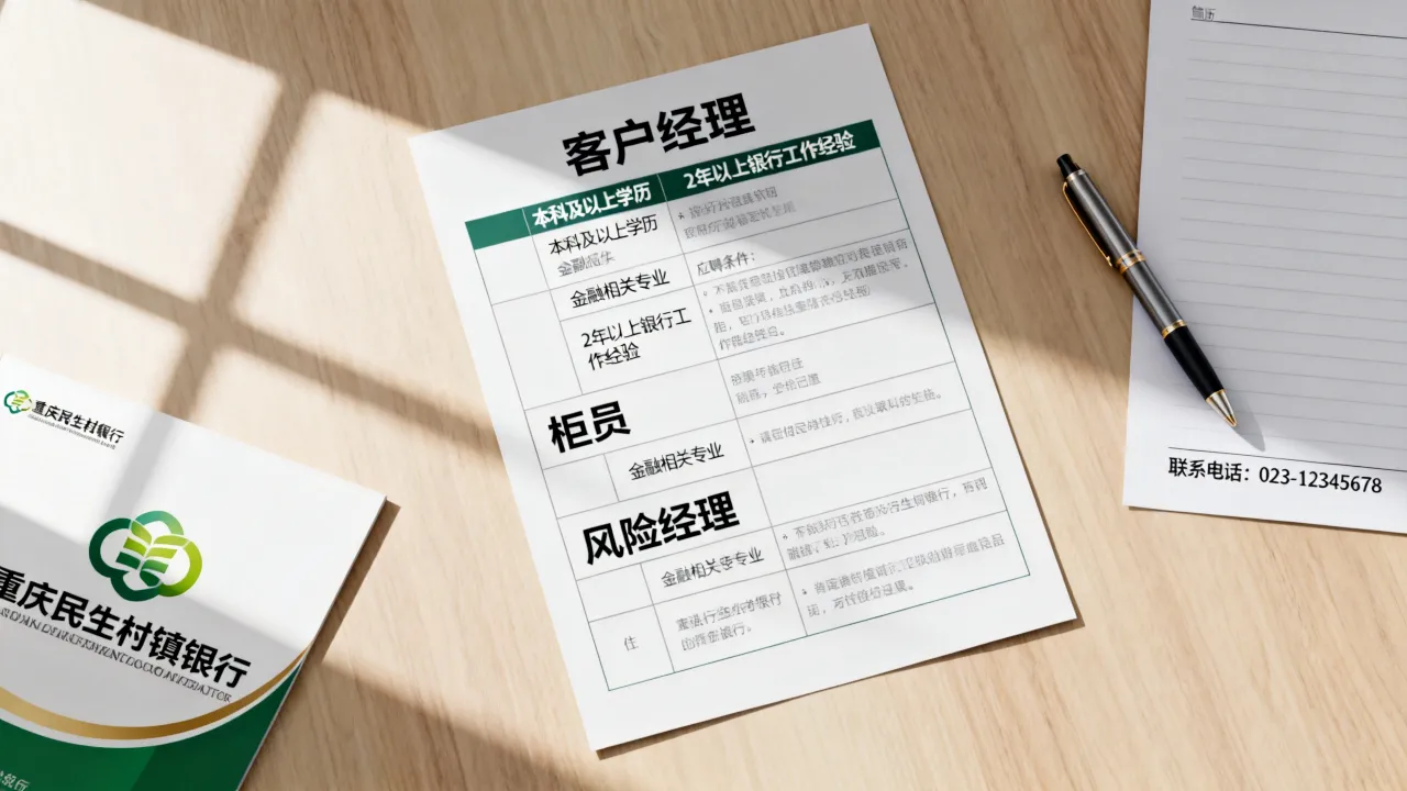 重庆民生村镇银行招聘有哪些岗位，应聘条件是什么？