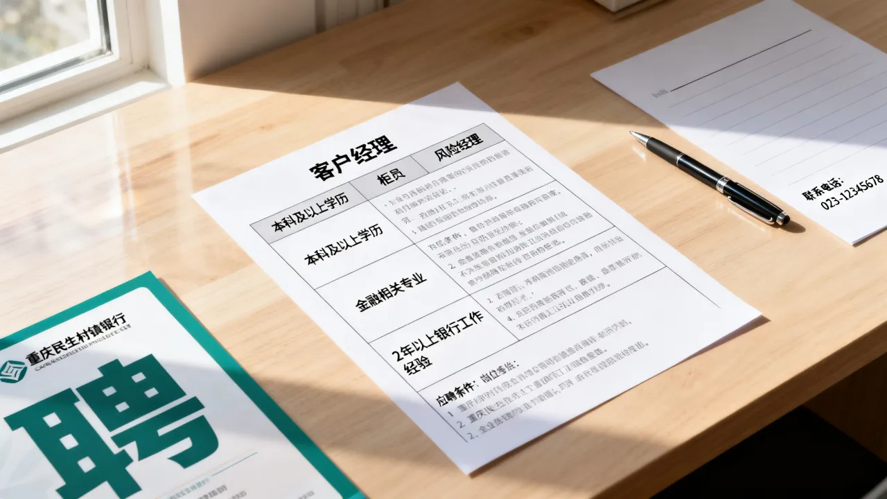 重庆民生村镇银行招聘有哪些岗位,应聘条件是什么?-图2 重庆民生村镇银行招聘有哪些岗位,应聘条件是什么?-图2