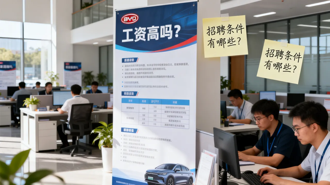 惠州响水河比亚迪招聘工资高吗?,比亚迪招聘条件要求有哪些?