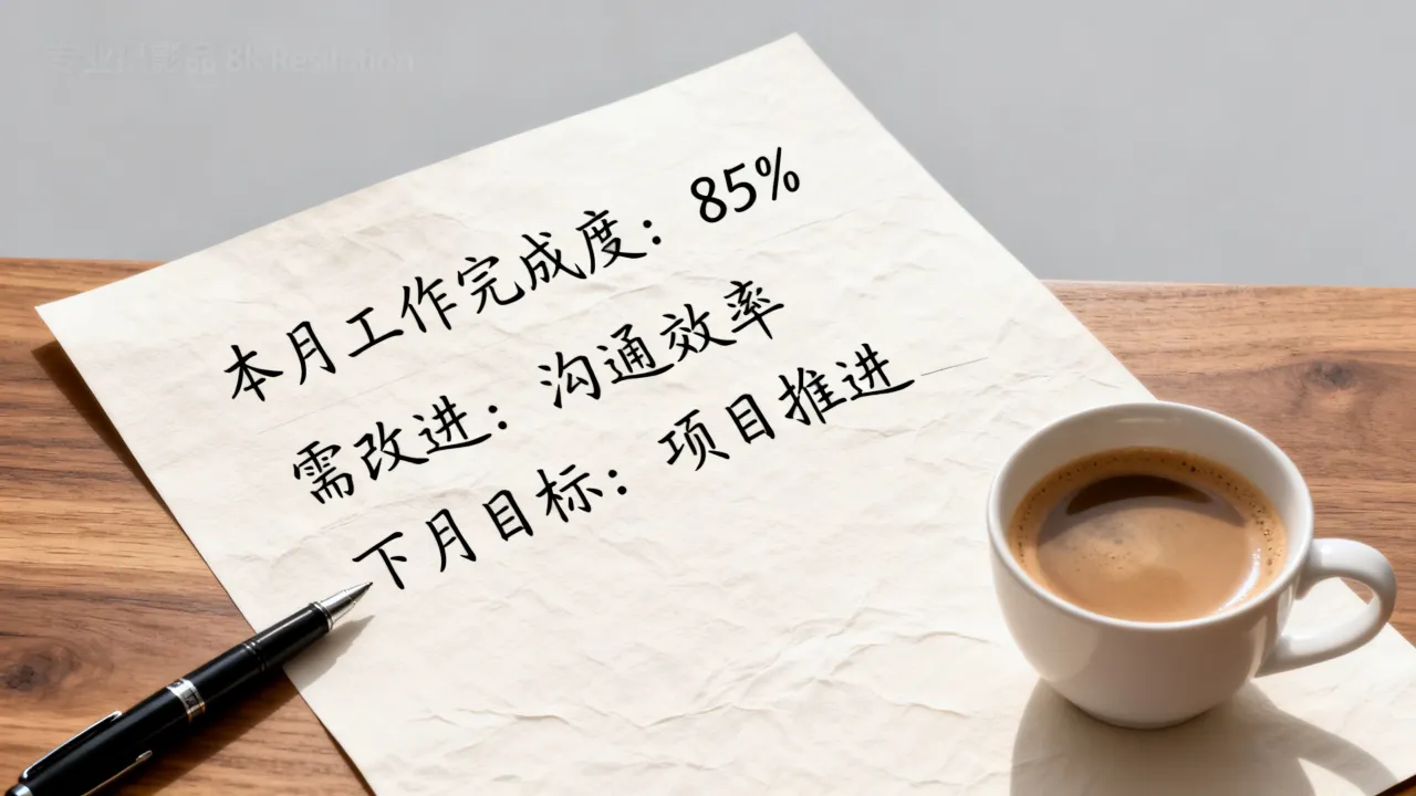 本月自我评价怎么写
