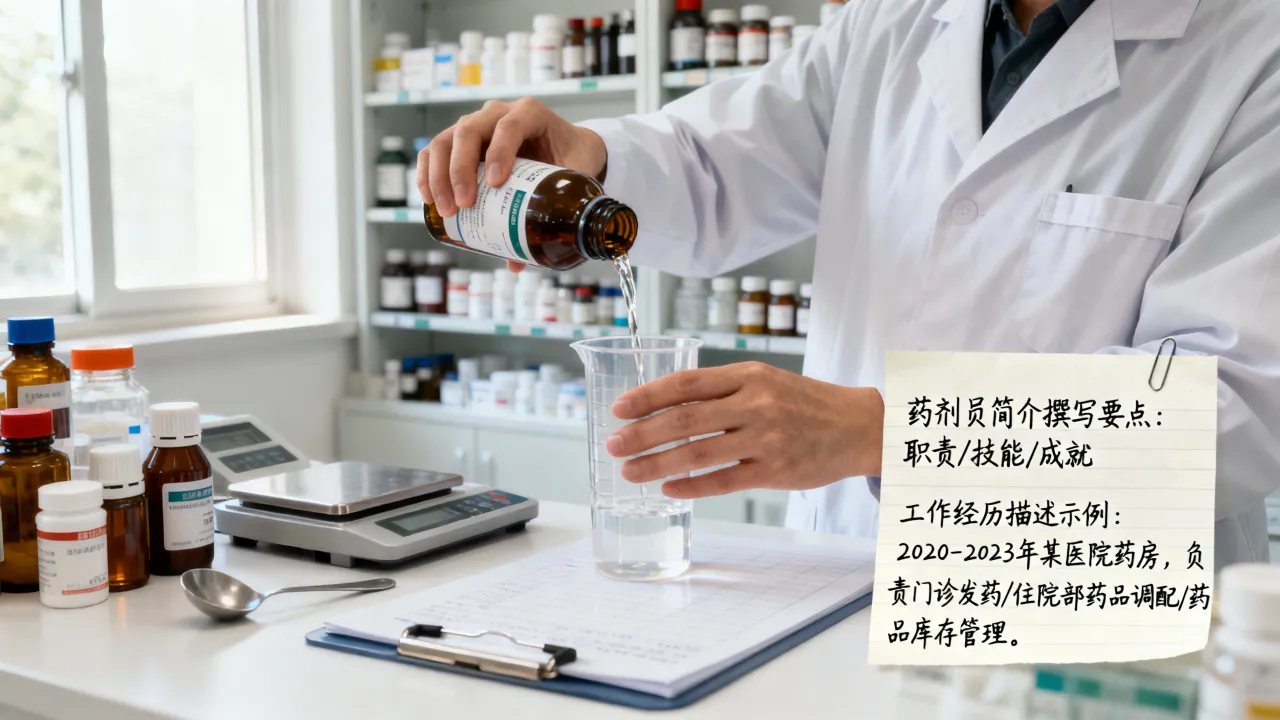 药剂员简介怎么写,药剂师个人工作经历如何描述?-图2 药剂员简介怎么写,药剂师个人工作经历如何描述?-图2
