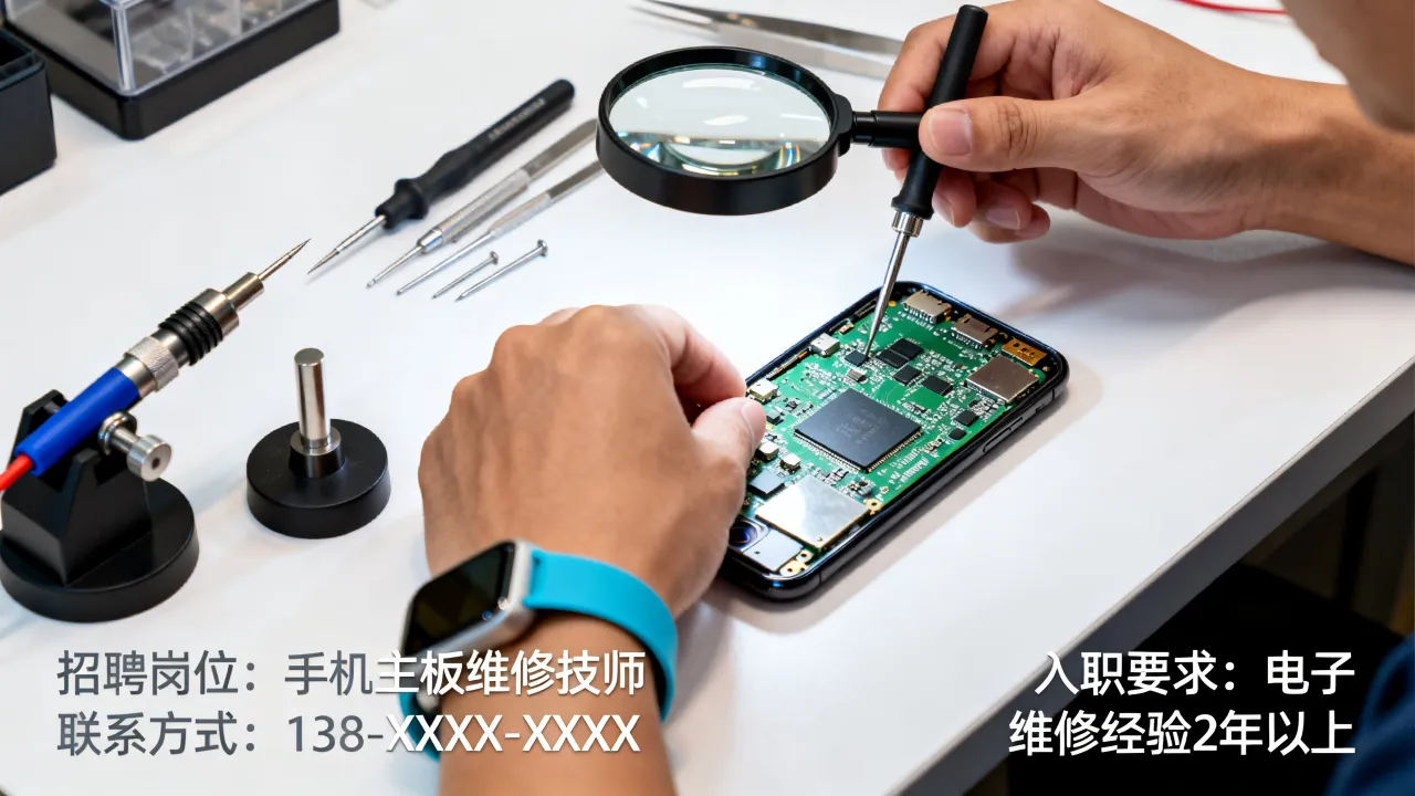 惠州手机主板维修招聘信息哪里找，怎么入职？