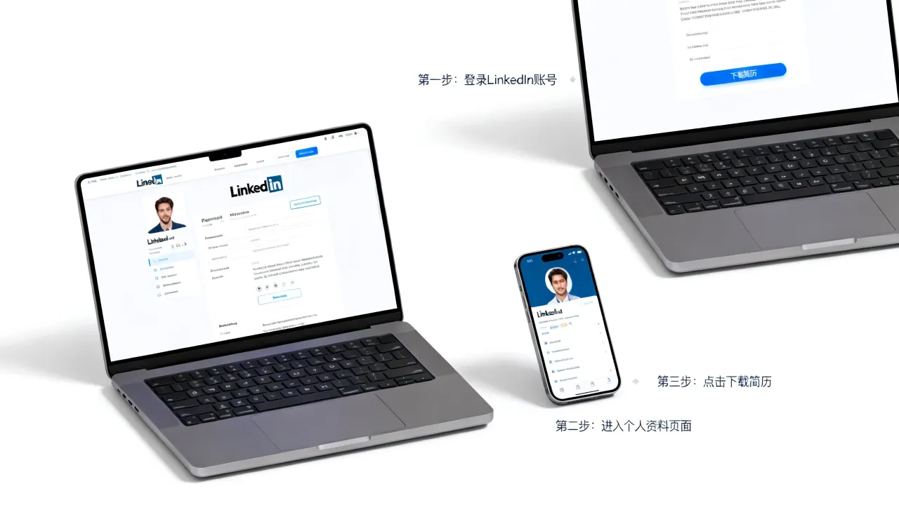 怎么下载LinkedIn自己简历,领英简历下载步骤是什么?