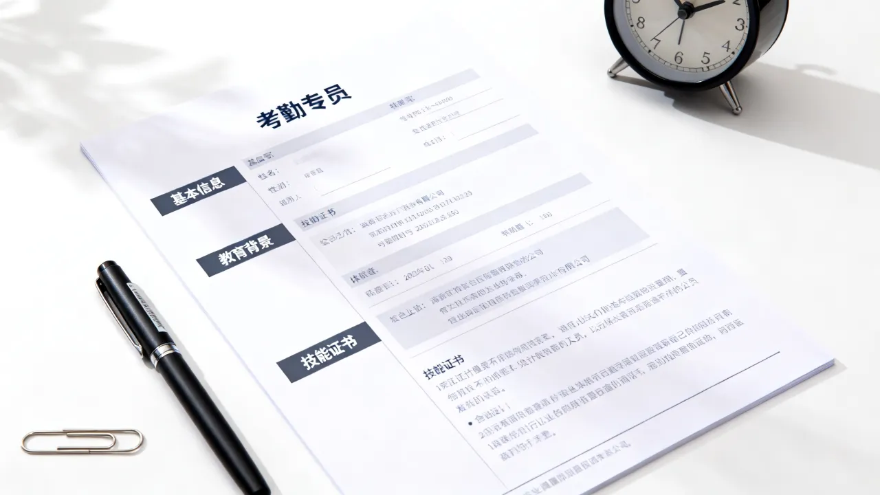 考勤专员简历怎么写,没有经验如何写好考勤专员简历?