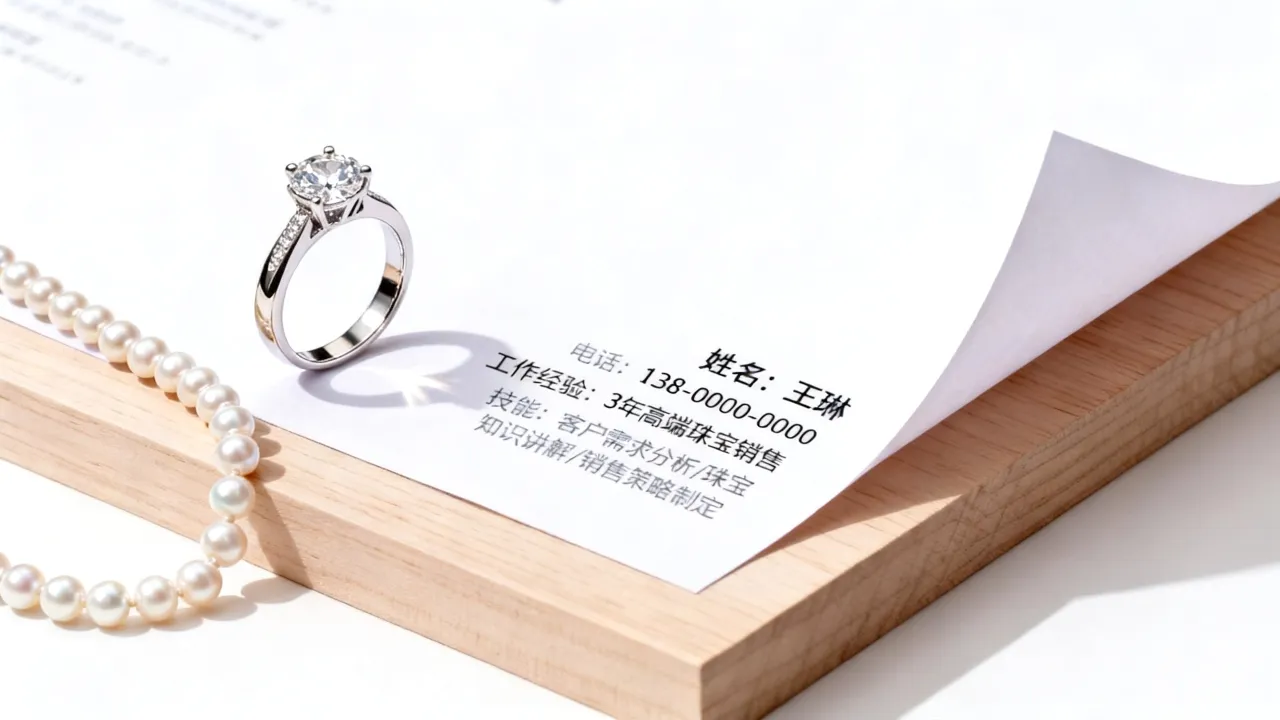珠宝销售简历怎么填?珠宝销售简历模板怎么写更吸引HR