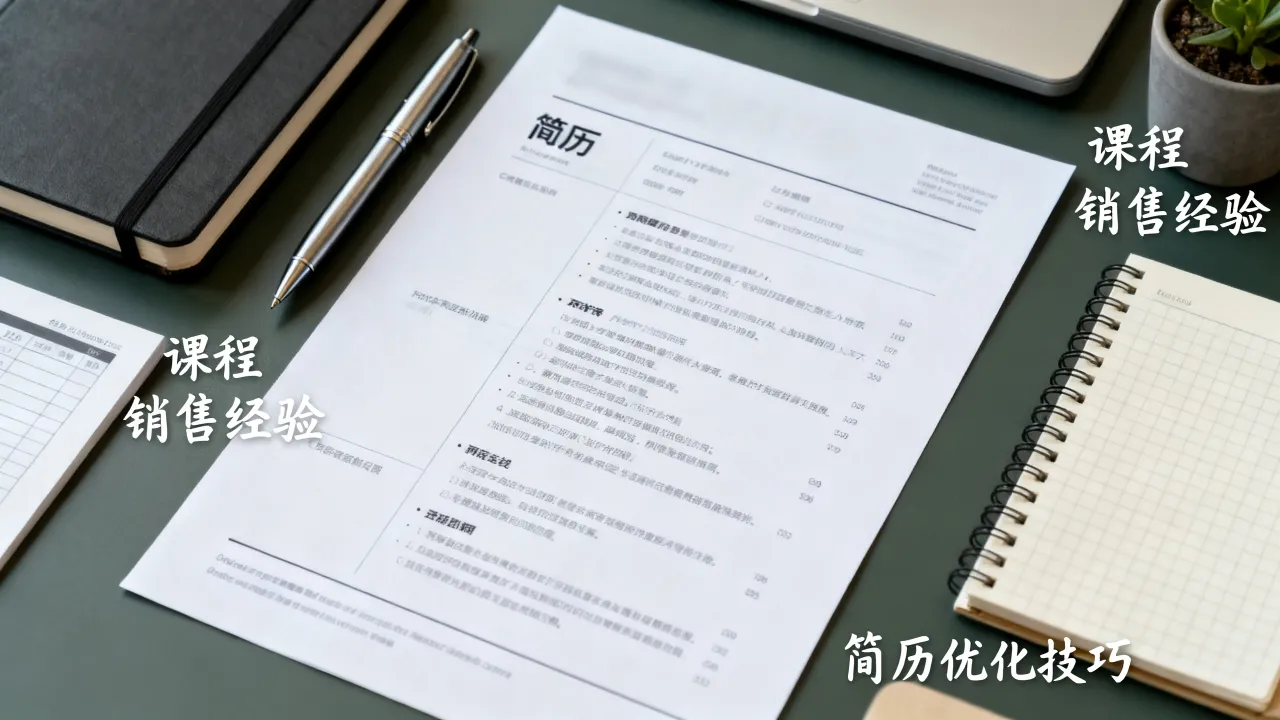 卖课程怎么写入简历好?有哪些实用技巧