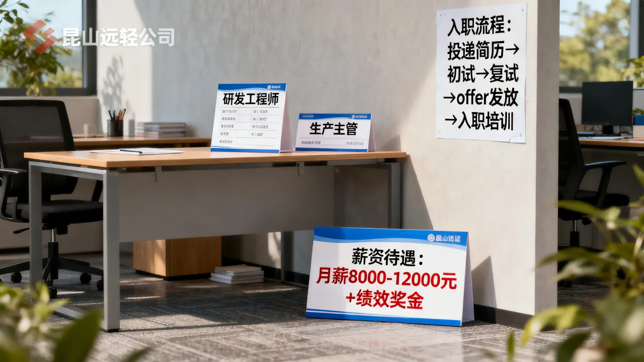 昆山远轻最新招聘岗位有哪些?怎么快速入职,薪资待遇怎么样