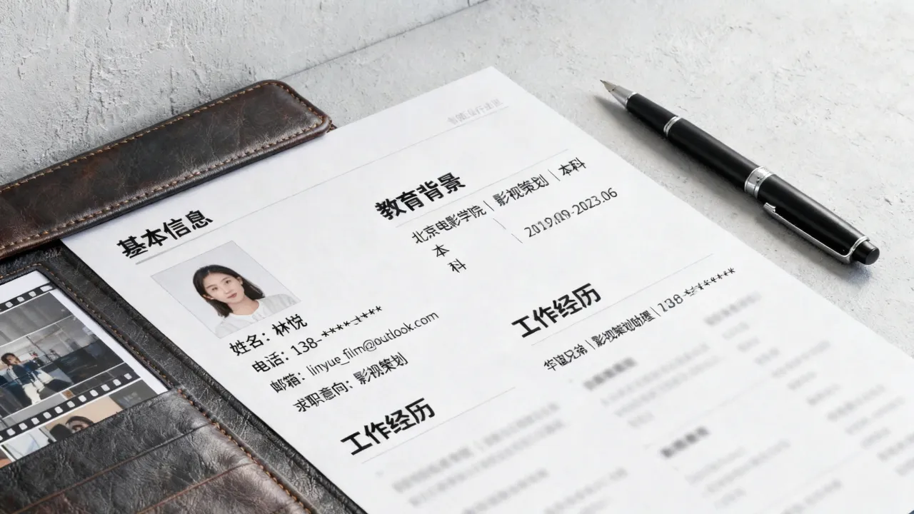 影视简历怎么做?影视行业简历模板怎么制作?-图2 影视简历怎么做?影视行业简历模板怎么制作?-图2
