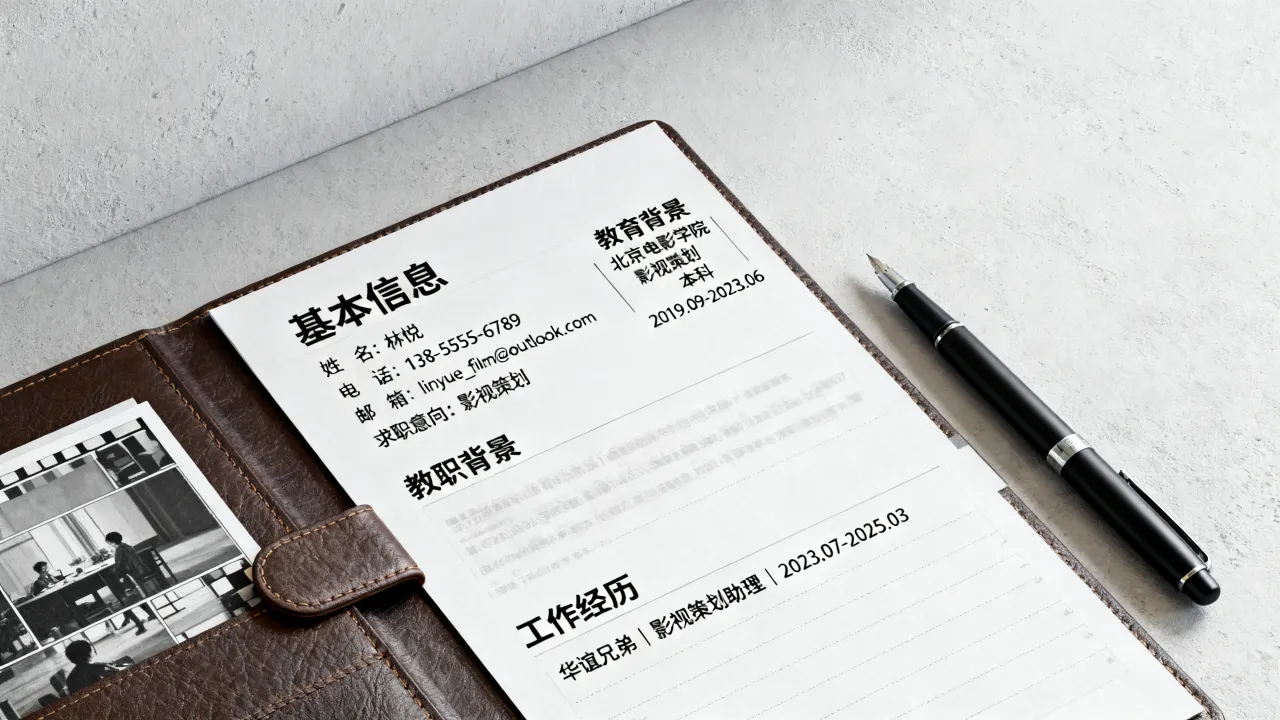 影视简历怎么做?影视行业简历模板怎么制作?-图3 影视简历怎么做?影视行业简历模板怎么制作?-图3