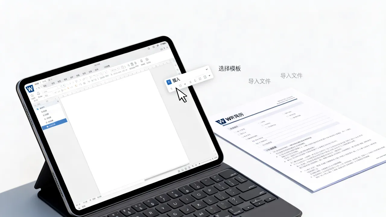 现成简历模板怎么导入,Word简历模板如何快速导入?