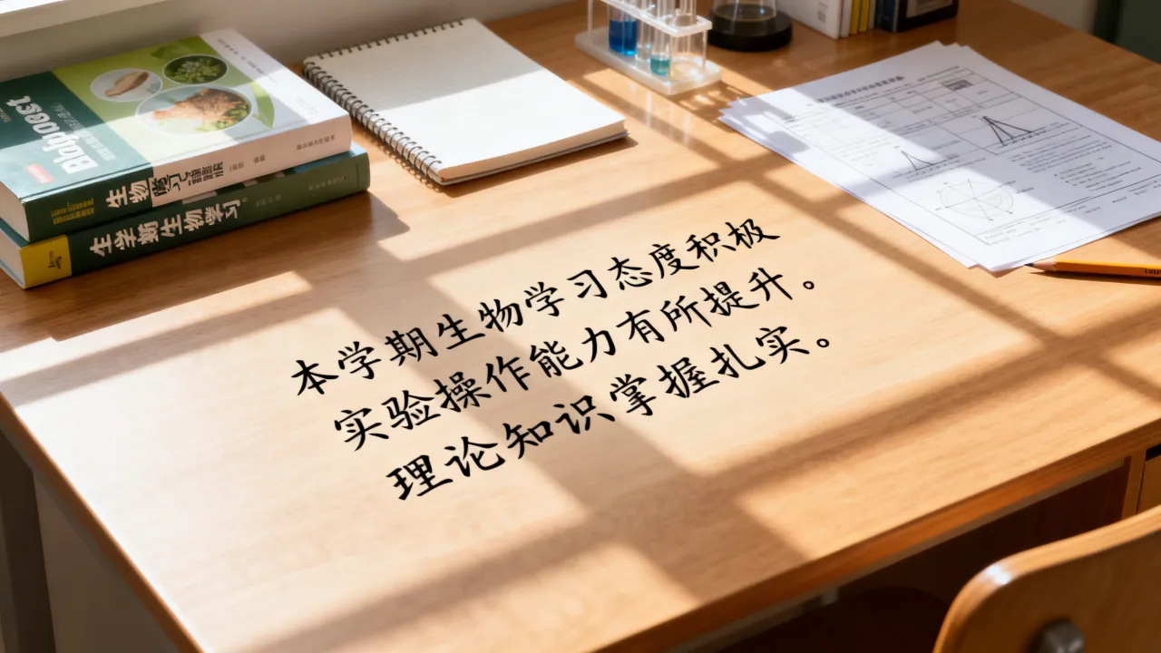 生物自我评价怎么写?学生党必看的生物自我评价模板,