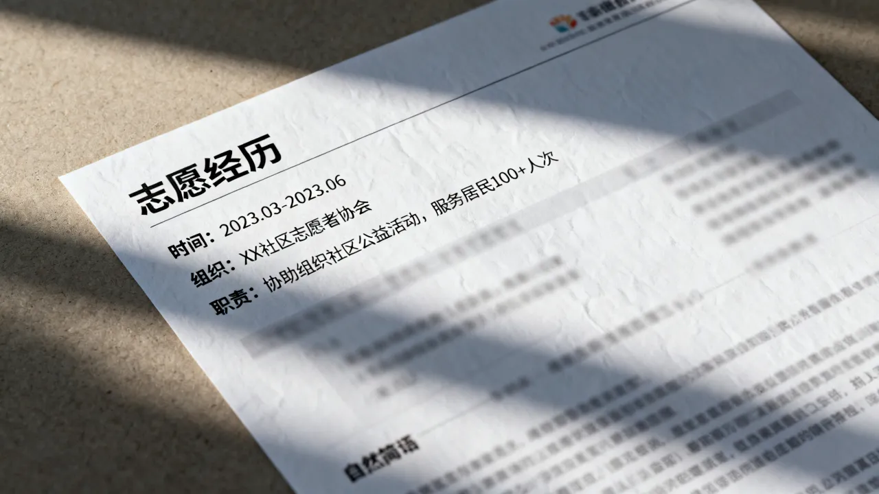志愿经历怎么写在简历,简历志愿经历怎么写好?-图3 志愿经历怎么写在简历,简历志愿经历怎么写好?-图3