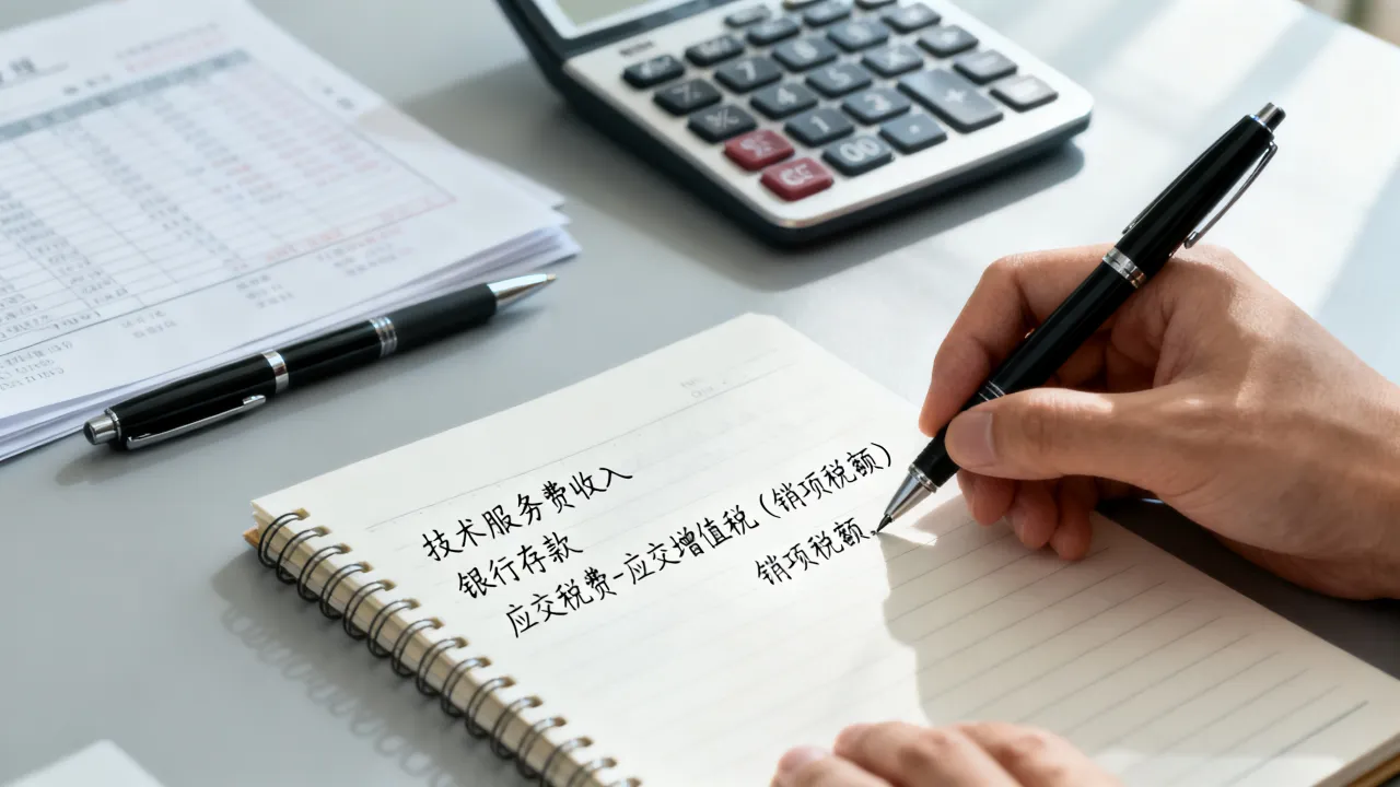 技术服务费如何做账,企业会计分录怎样写才正确?