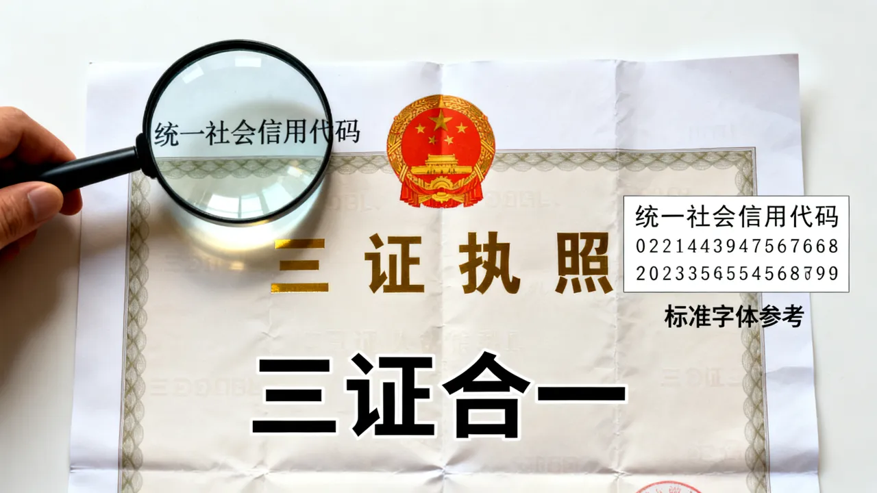 三证合一如何识别？统一社会信用代码怎么看真假，营业执照识别技巧-图2