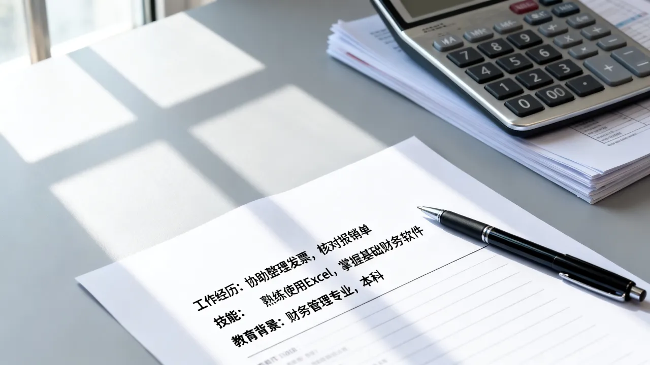 财务助理经历怎么写?没有经验转行财务助理简历怎么写好