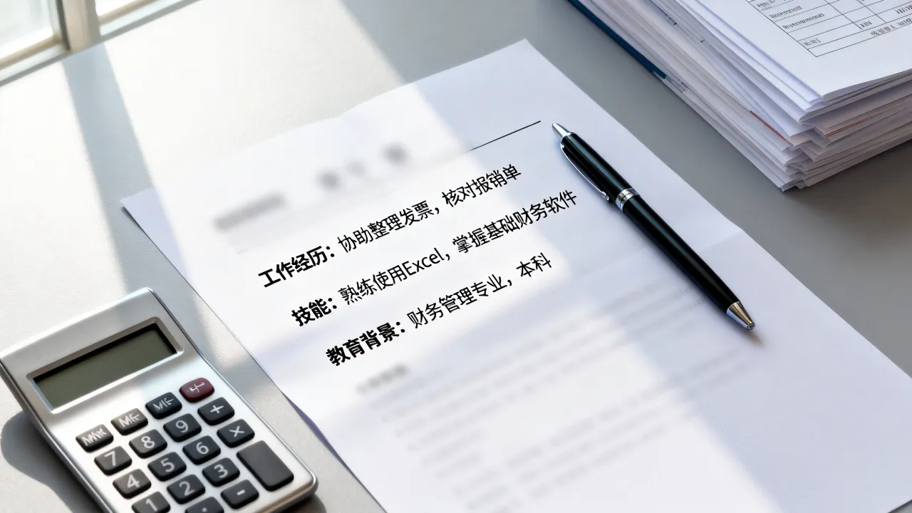 财务助理经历怎么写？没有经验转行财务助理简历怎么写好-图2