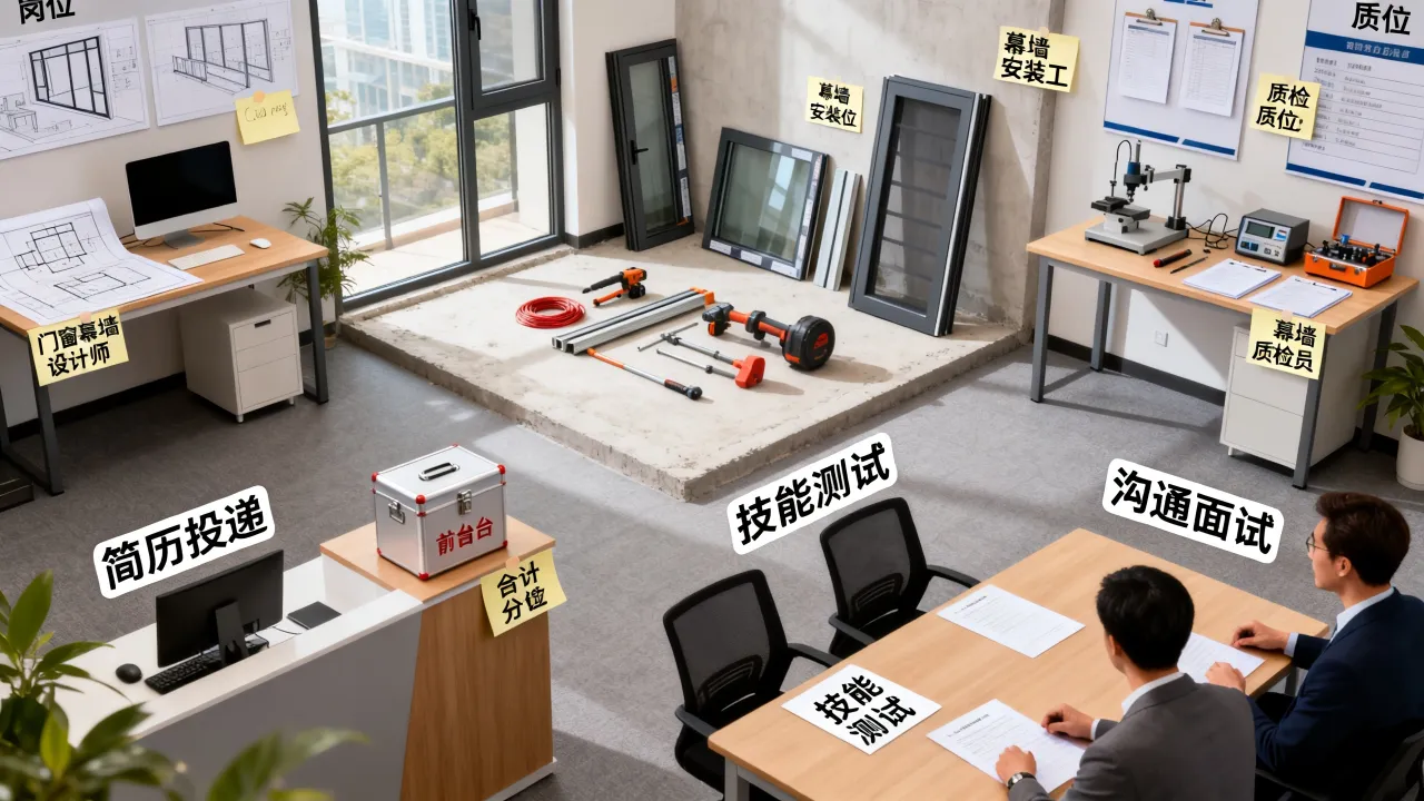 清远科建门窗幕墙招聘有哪些岗位,怎么面试入职