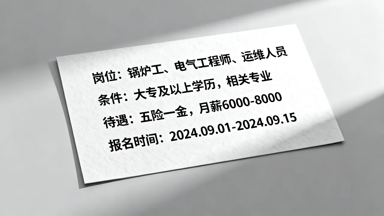 即墨热电厂招聘信息有哪些岗位?即墨热电厂招聘条件待遇报名时间-图2 即墨热电厂招聘信息有哪些岗位?即墨热电厂招聘条件待遇报名时间-图2