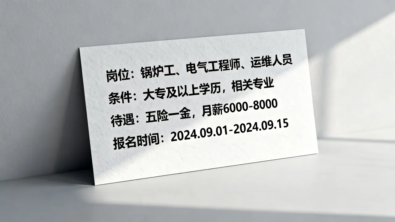 即墨热电厂招聘信息有哪些岗位?即墨热电厂招聘条件待遇报名时间-图3 即墨热电厂招聘信息有哪些岗位?即墨热电厂招聘条件待遇报名时间-图3