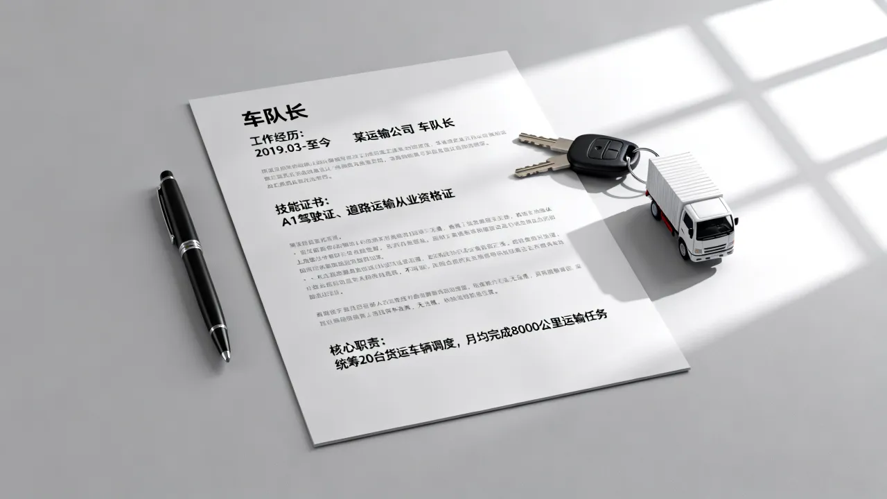 车队长简历怎么写，怎样才能写出让HR满意的车队长简历-图2