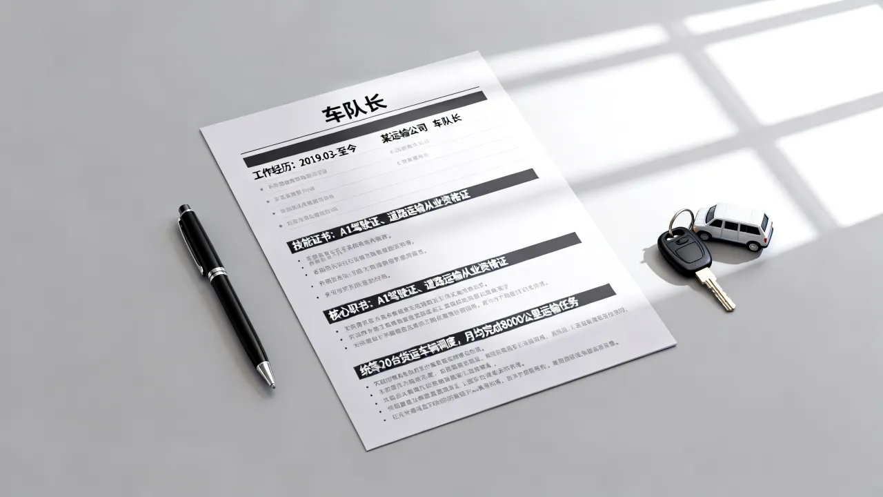 车队长简历怎么写，怎样才能写出让HR满意的车队长简历-图3