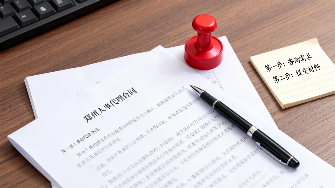 郑州人事代理合同怎么签？郑州人事代理合同办理流程是什么？-图2
