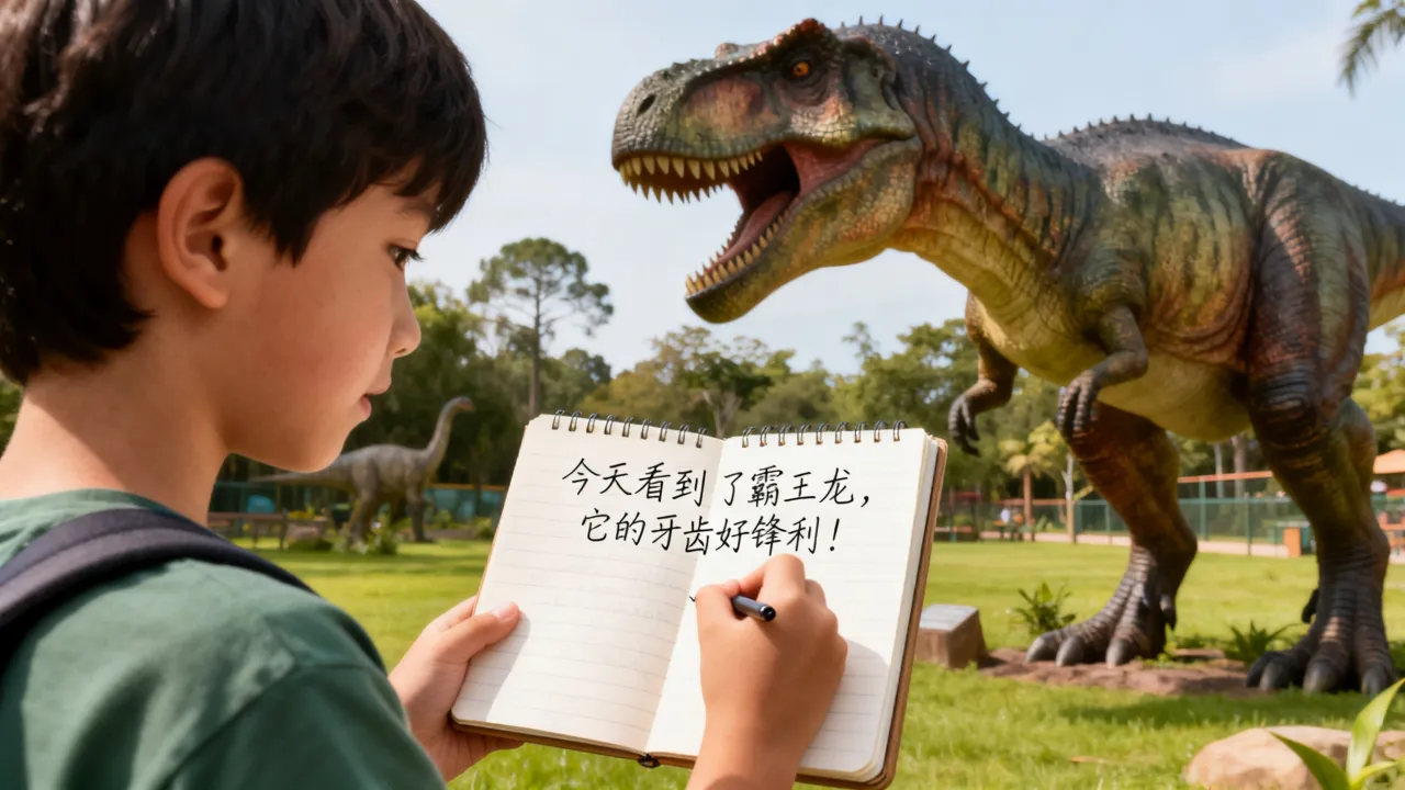 恐龙乐园日记怎么写?孩子游玩后如何记录最生动?