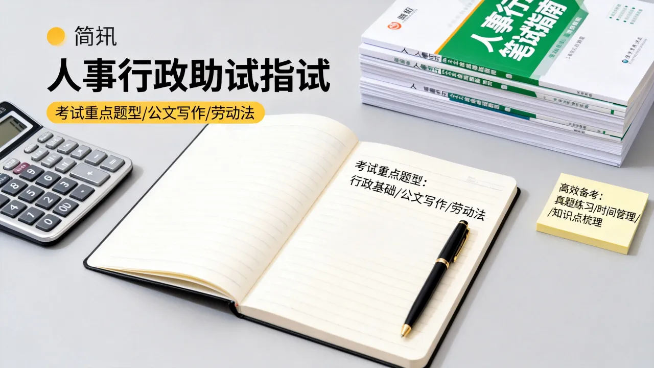 人事行政助理笔试考什么?考试重点题型,如何高效备考?
