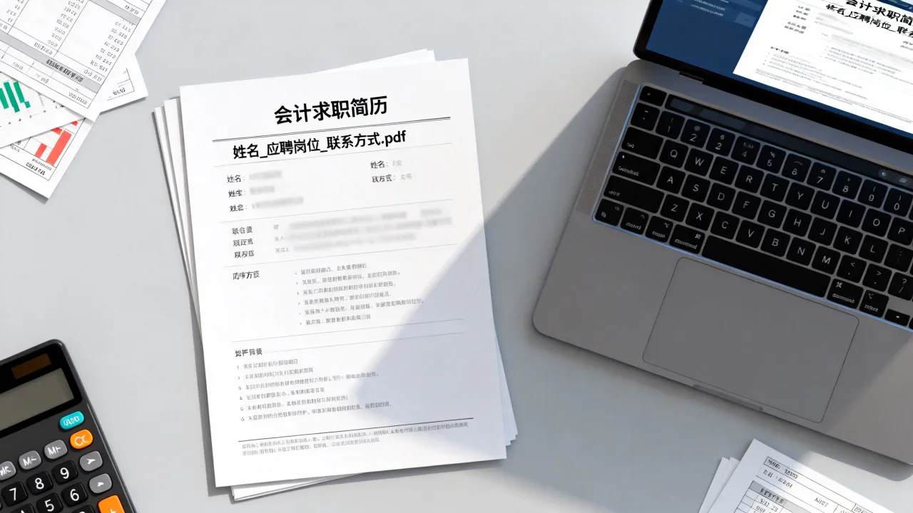 会计电子简历怎么命名好,会计求职简历文件名怎么写才规范-图1 会计电子简历怎么命名好,会计求职简历文件名怎么写才规范-图1