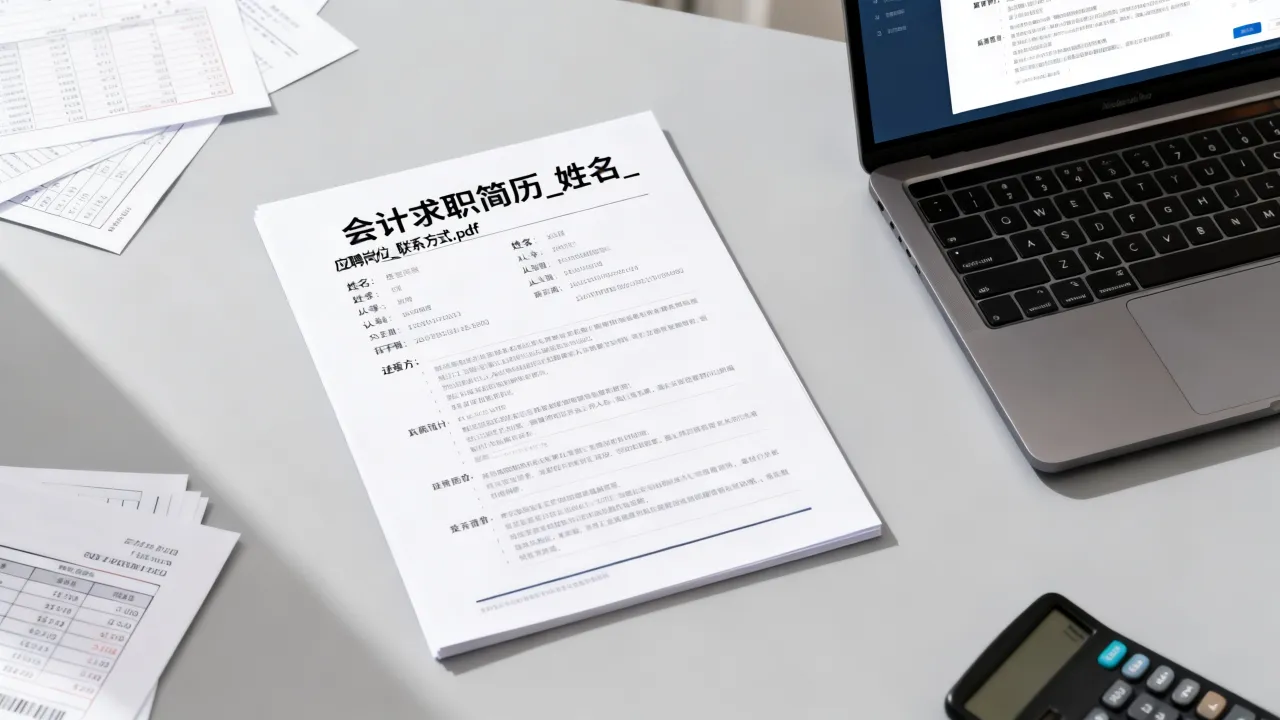 会计电子简历怎么命名好,会计求职简历文件名怎么写才规范-图3 会计电子简历怎么命名好,会计求职简历文件名怎么写才规范-图3