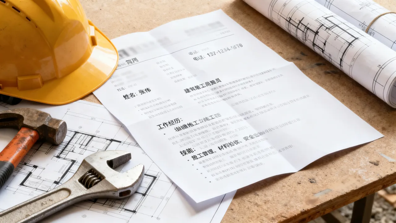 干建筑怎么写简历,建筑工地简历怎么写才能被录用-图1 干建筑怎么写简历,建筑工地简历怎么写才能被录用-图1