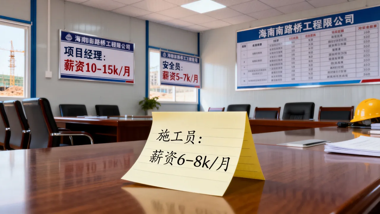 海南路桥工程公司招聘有哪些岗位?薪资待遇好不好?
