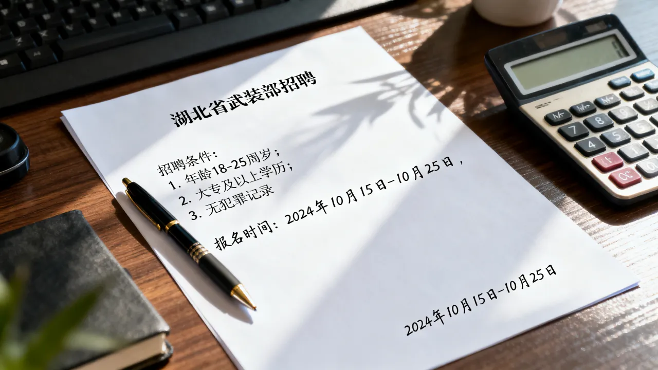 湖北省武装部招聘条件是什么,湖北武装部招聘报名时间是什么?