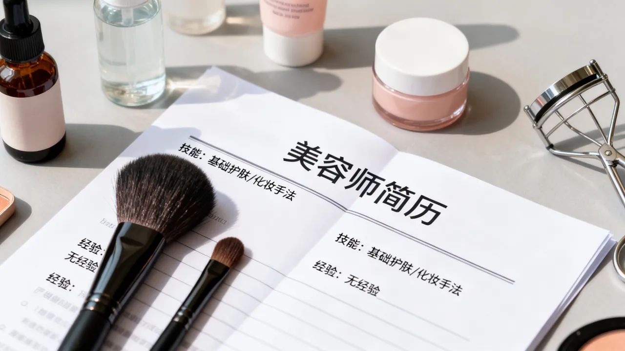 美容行业简历怎么写，零基础入行技巧，