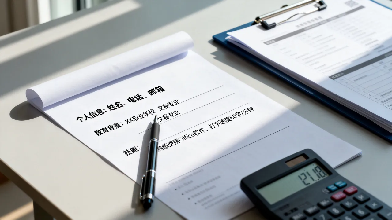 厂里文员怎么写简历?没有工作经验能通过面试吗?-图2 厂里文员怎么写简历?没有工作经验能通过面试吗?-图2