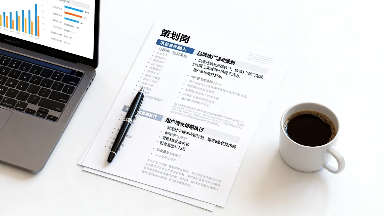 策划岗简历怎么写?策划岗位简历项目经验描述技巧有哪些?