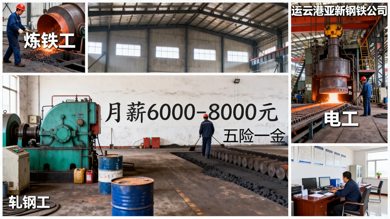 连云港亚新钢铁招聘有哪些岗位，公司薪资待遇怎么样？-图2