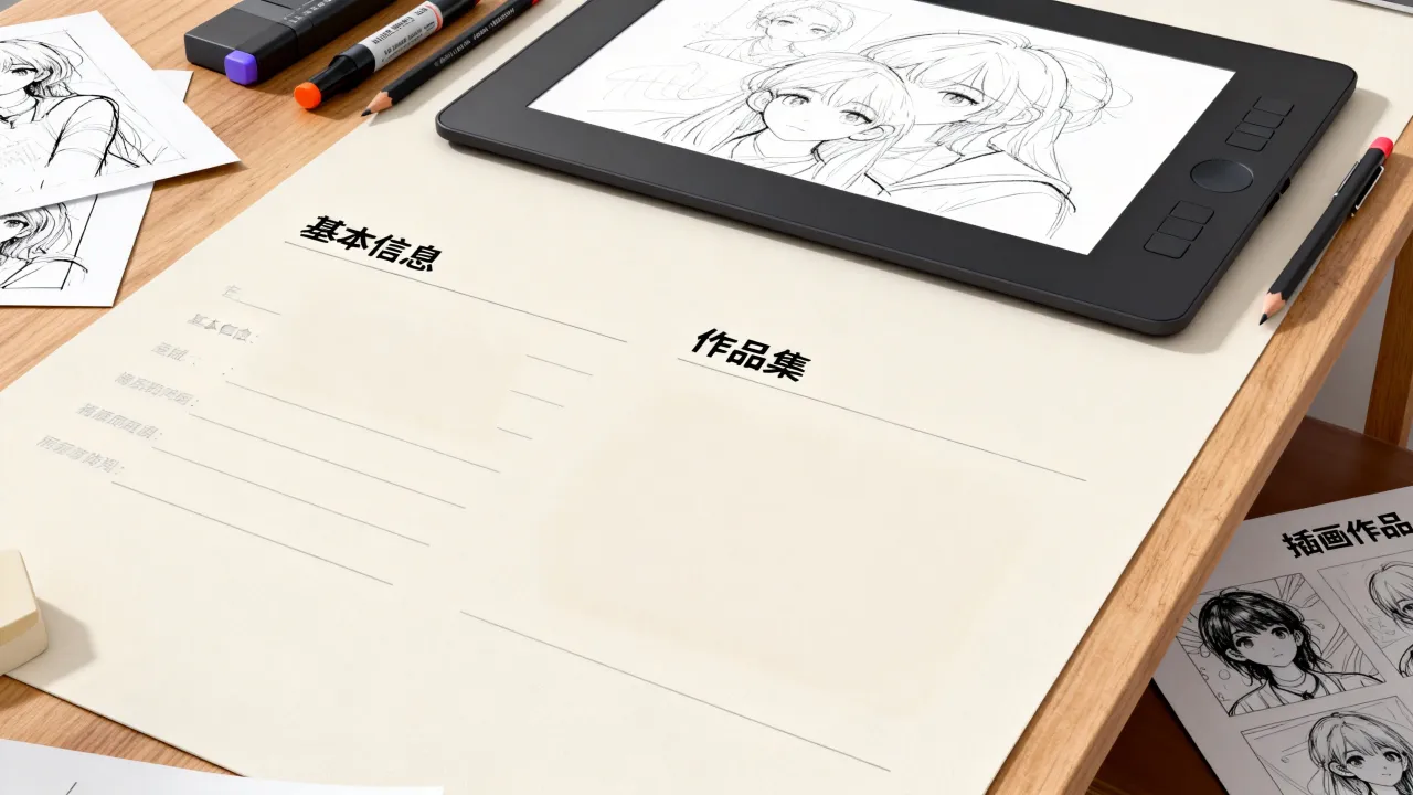 绘师简历怎么写,绘师简历模板作品集怎么排版?