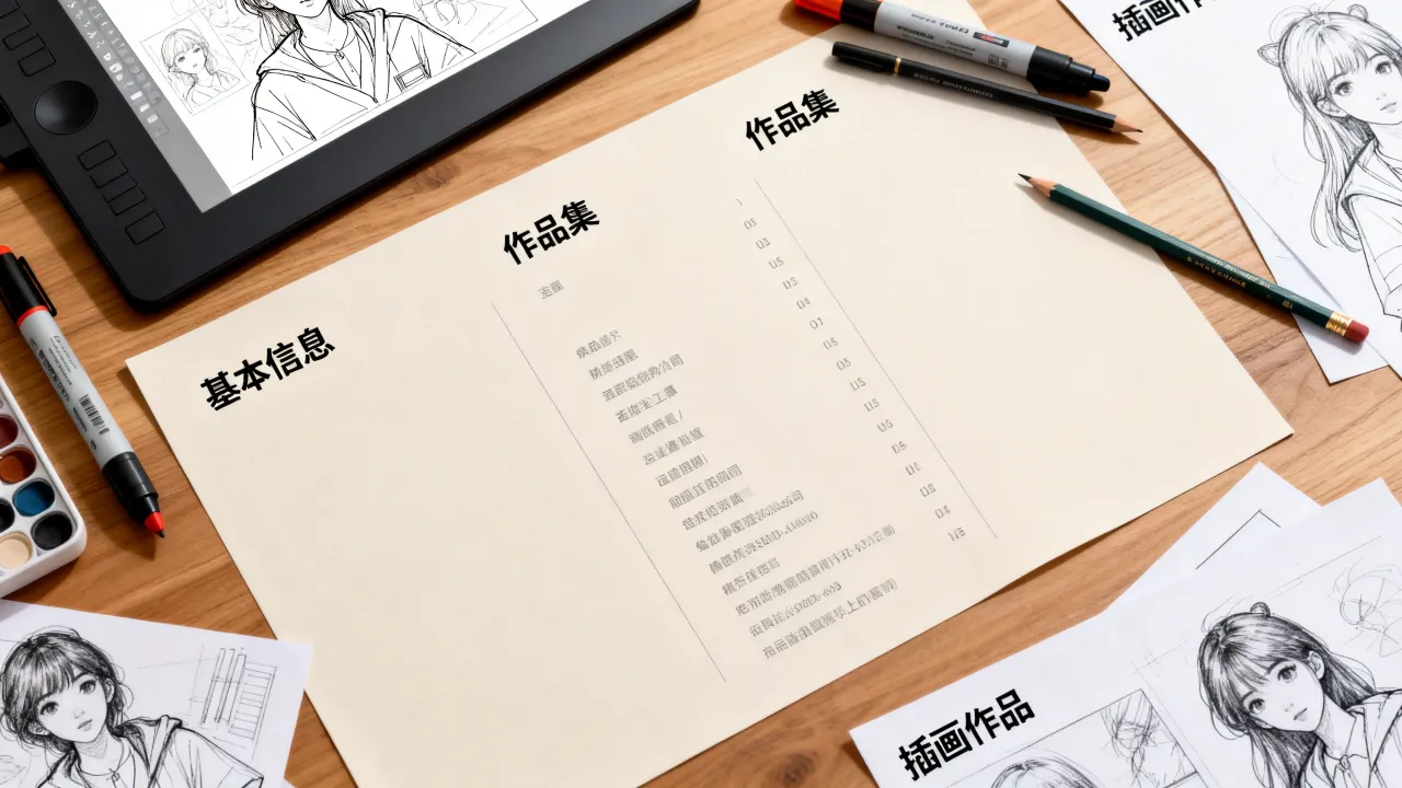 绘师简历怎么写,绘师简历模板作品集怎么排版?-图2 绘师简历怎么写,绘师简历模板作品集怎么排版?-图2
