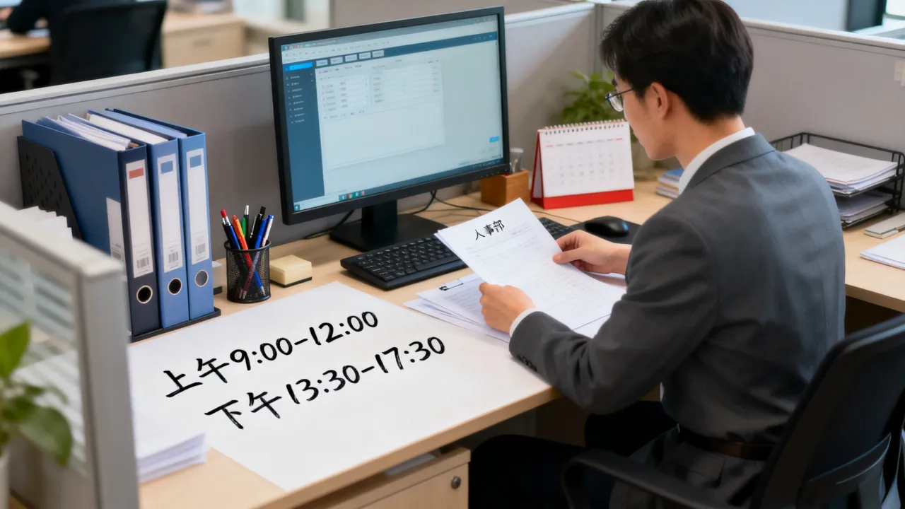 人事部门工作时间怎么安排,几点上下班?