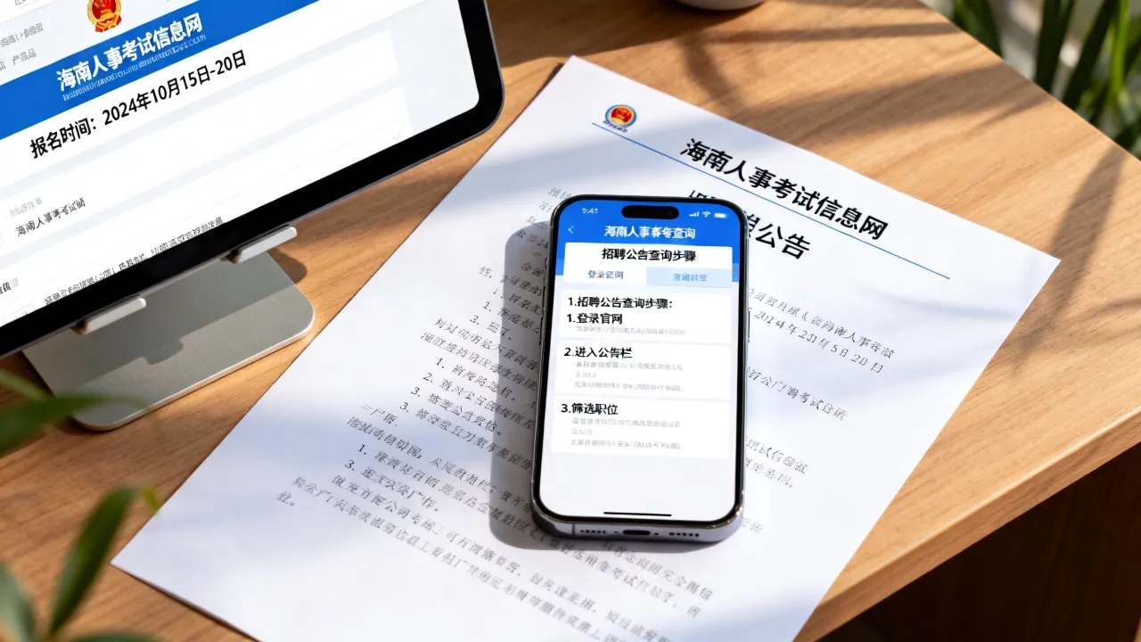 海南人事考试信息网什么时候报名,怎么查招聘公告