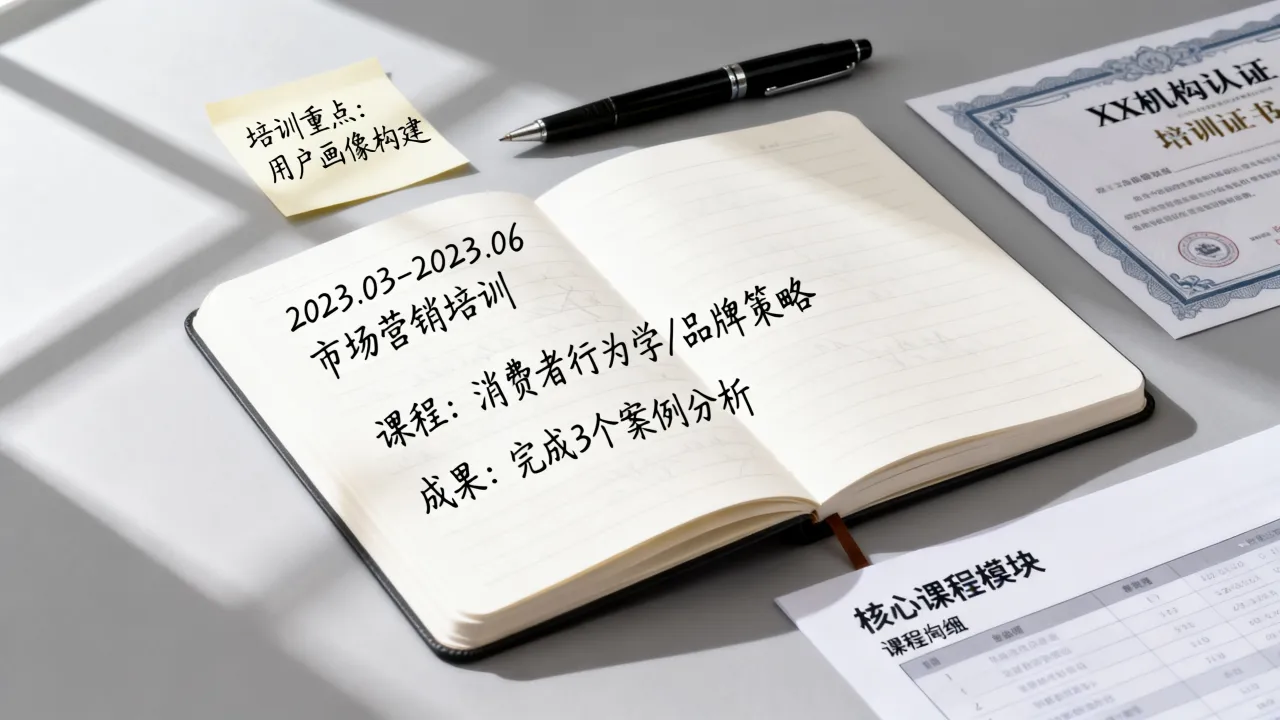 培训经历怎么写模板?个人简历培训经历怎么写才好-图2 培训经历怎么写模板?个人简历培训经历怎么写才好-图2