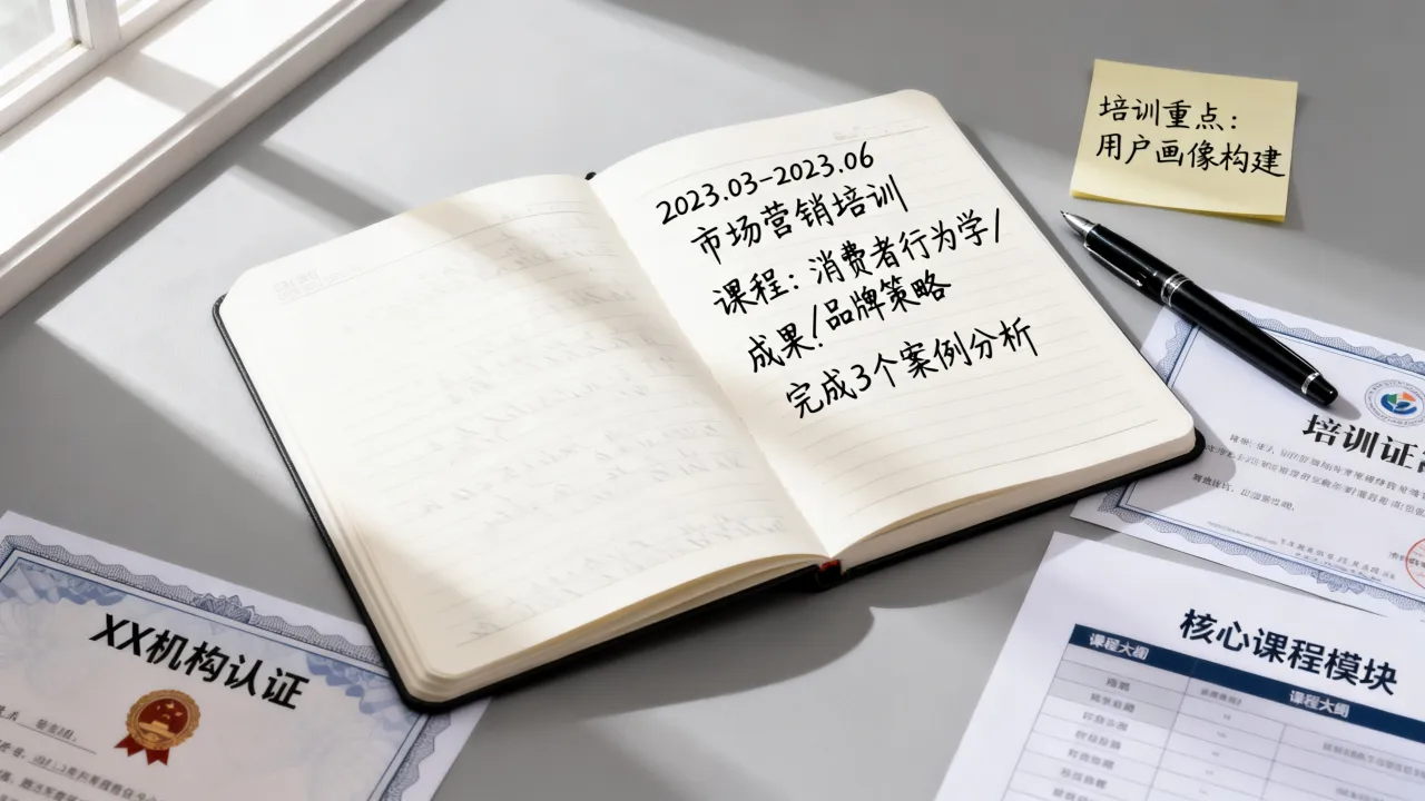 培训经历怎么写模板?个人简历培训经历怎么写才好-图3 培训经历怎么写模板?个人简历培训经历怎么写才好-图3