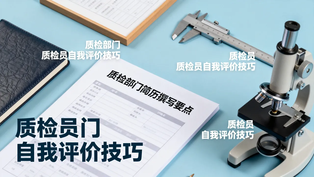 质检部门简历怎么写?质检员简历自我评价怎么写才能吸引HR?