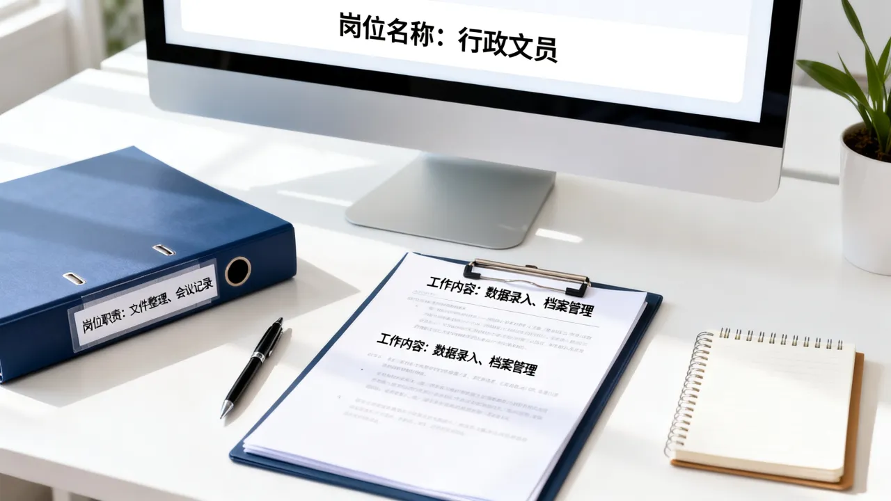 文员岗位名称怎么写,文员岗位职责和工作内容怎么写