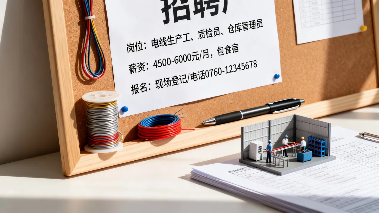 中山东凤电线厂招聘有哪些岗位?薪资待遇怎么样,怎么报名?
