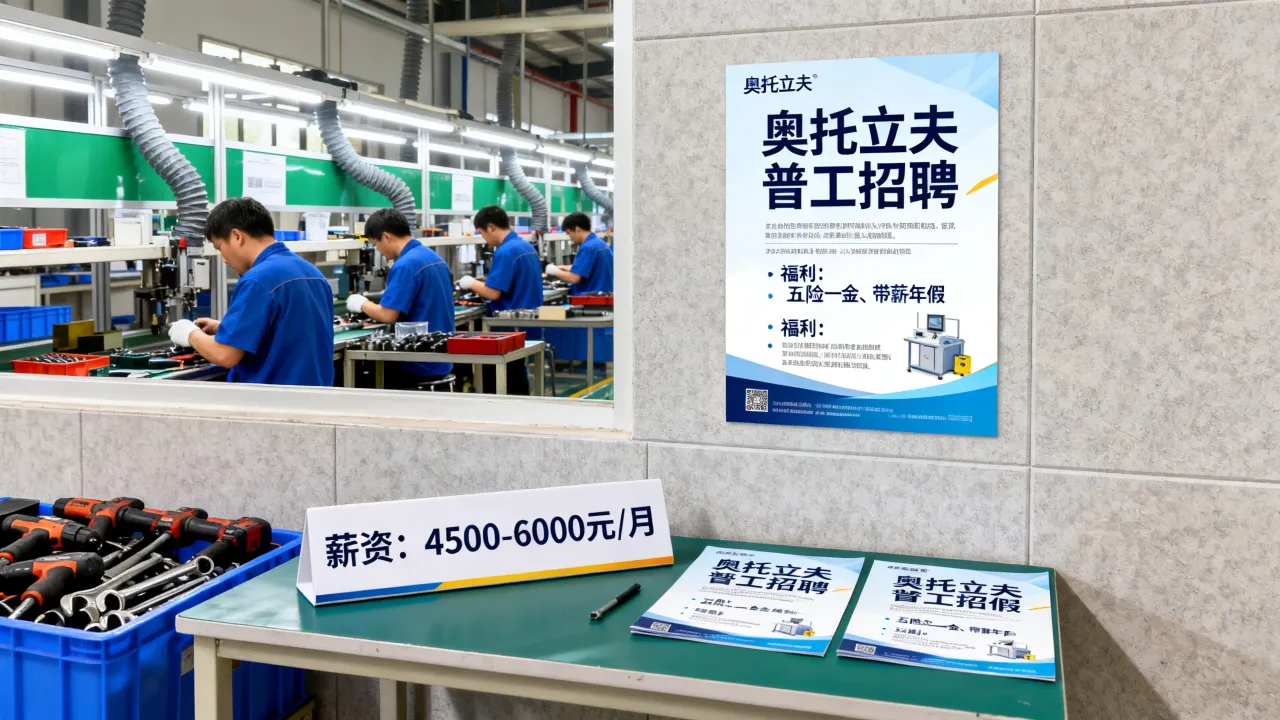南通奥托立夫招聘信息有哪些？普工岗位工资待遇怎么样？-图3