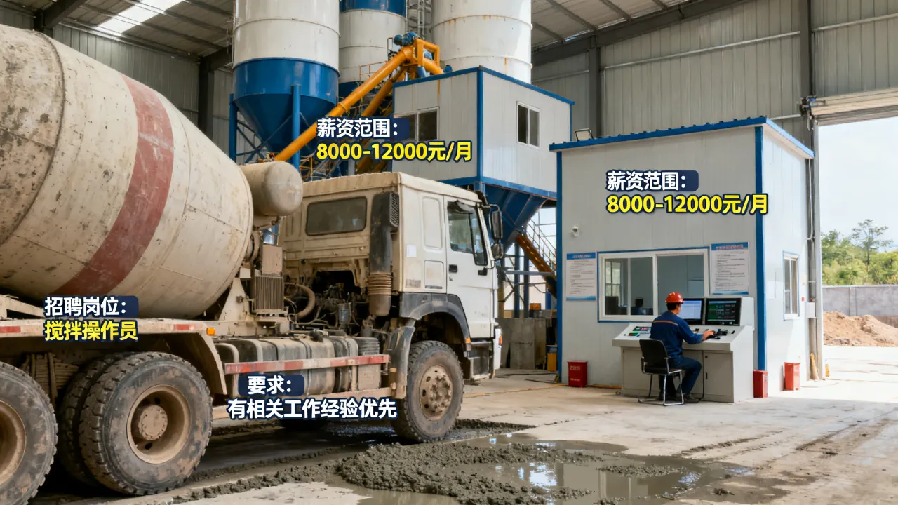 石家庄商砼搅拌站招聘工资高吗？，石家庄商砼搅拌站招聘条件