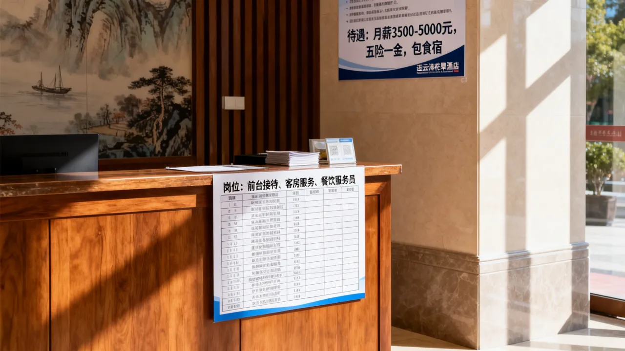 连云港花果山酒店招聘岗位有哪些,工资待遇怎么样